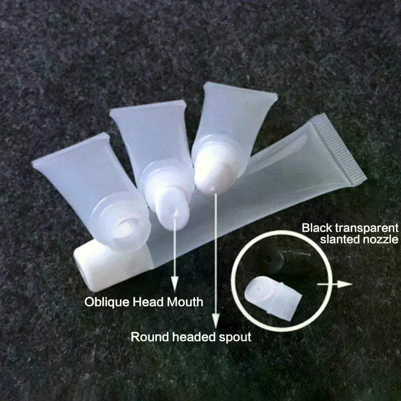 20ml Refillable Lip Gloss Squeeze Tube | Empty PE DIY Container Lip Gloss Container QXL