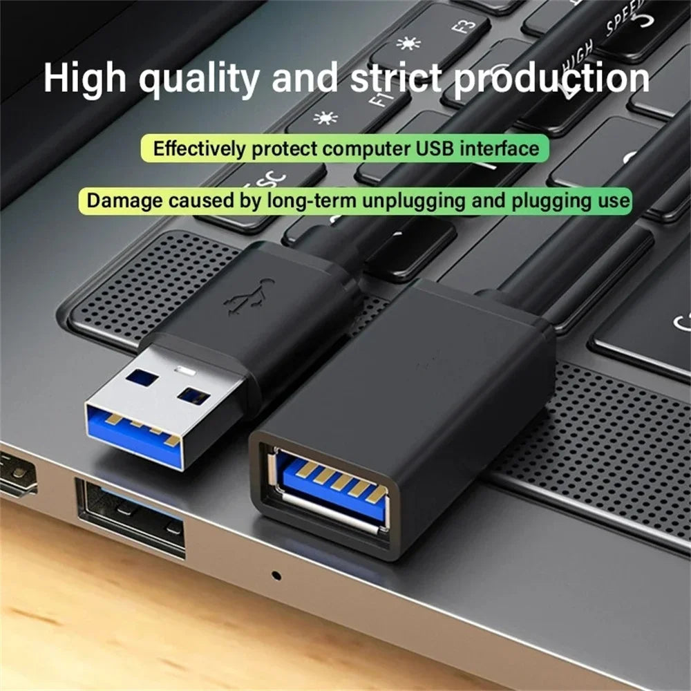 USB 3.0 Extension Cable 0.5–5M | Male to Female 5Gbps USB Extension Cable QXL