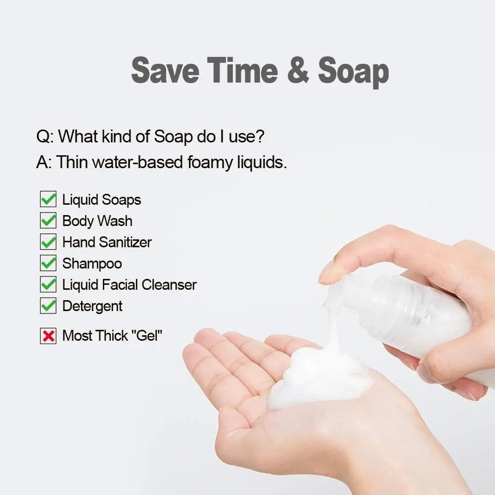 4-Pack 60ml Refillable Foaming Pump Soap Dispenser Bottles Foaming Pump Bottle QXL