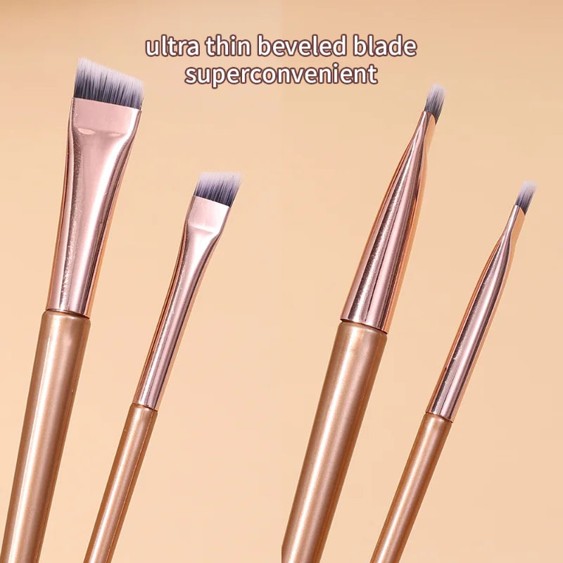 Angled Eyebrow & Eyeliner Brush | Soft Synthetic Flat Tip Eyebrow Eyeliner Brush QXL