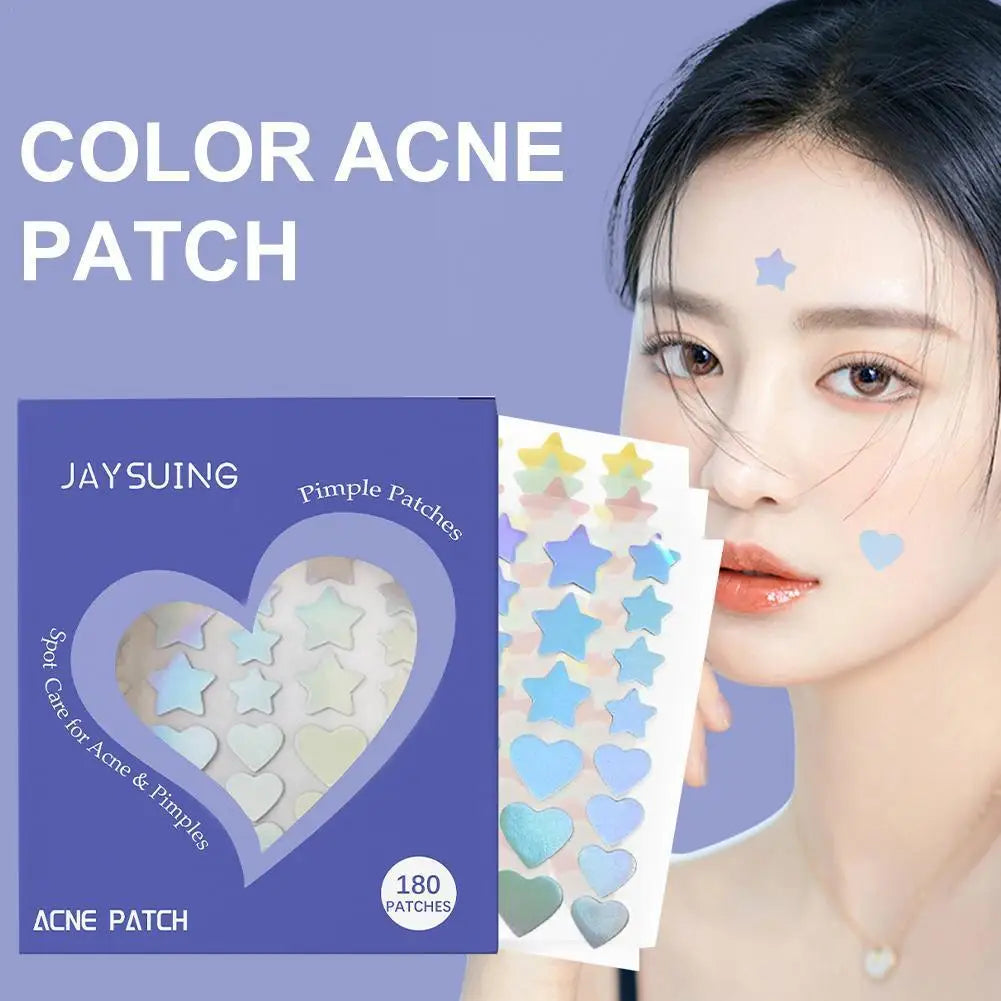 180-Pack Colorful Pimple Patches | Star & Heart Spot Stickers Pimple Patches QXL