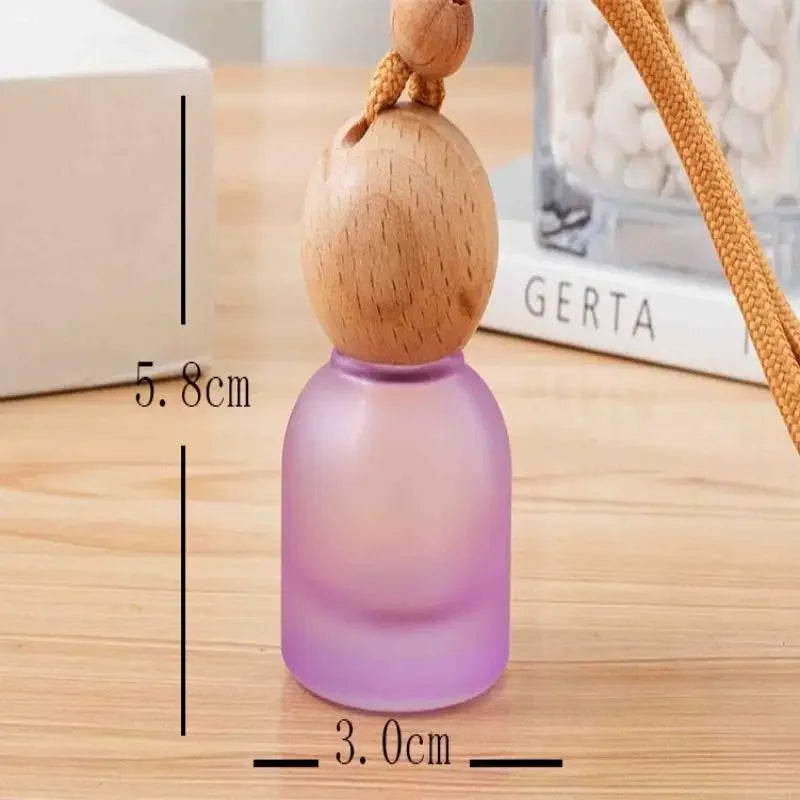 11ml Frosted Glass Car Perfume Bottle | Aromatherapy Pendant Perfume Bottle QXL
