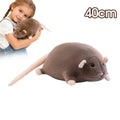 Chibi Mouse Plush Toy 40cm & 90cm | Soft Stuffed Animal Gift Stuffed Plush Toy QXL Brown 40CM