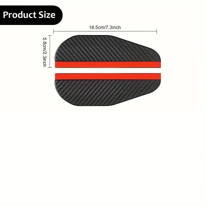 Carbon Fiber Mirror Rain Covers – Waterproof Anti-Fog | Universal Mirror Rain Cover QXL