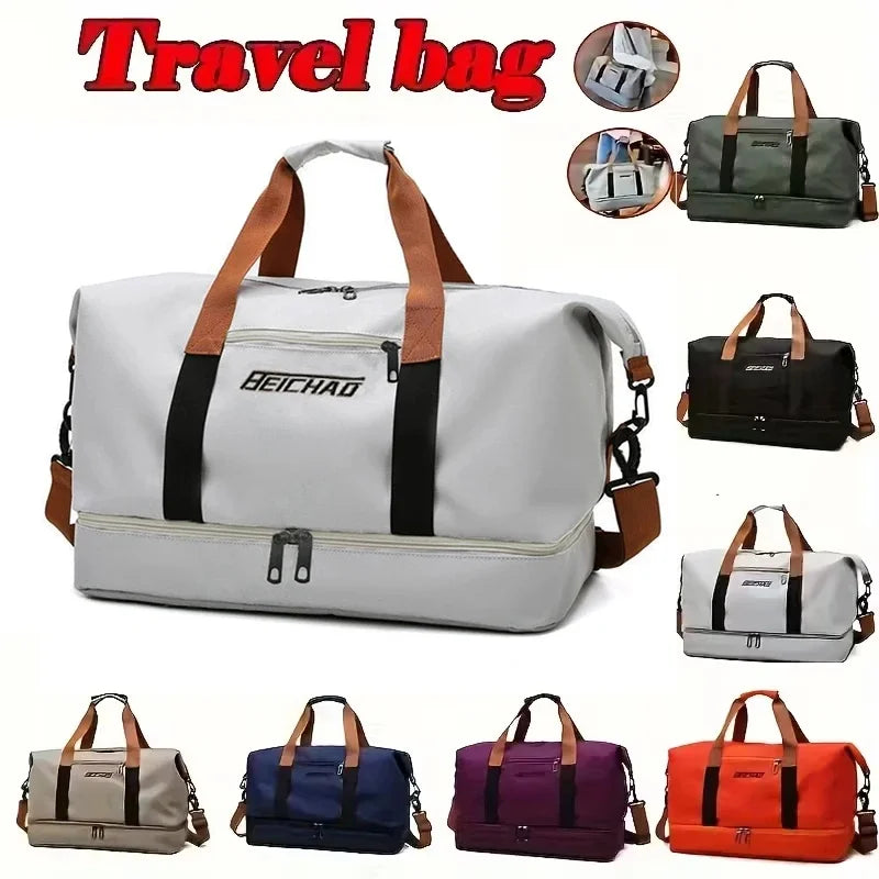 Oxford Gym & Travel Duffle Bag | Crossbody Weekender Travel Duffle Bag QXL