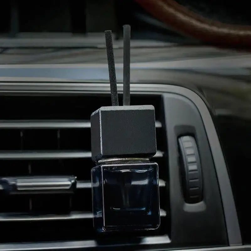 8ml Square Glass Car Aromatherapy Pendant | Air Freshener Bottle Car Aromatherapy Diffuser QXL