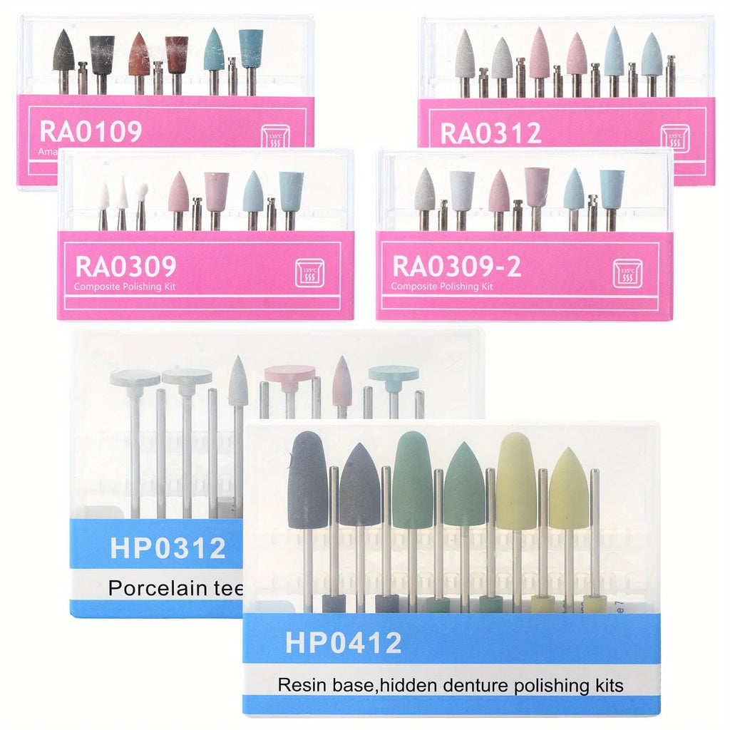 9/12-Pc Ceramic Dental & Nail Polishing Kit | Handpiece Bits Dental Polishing Kit QXL