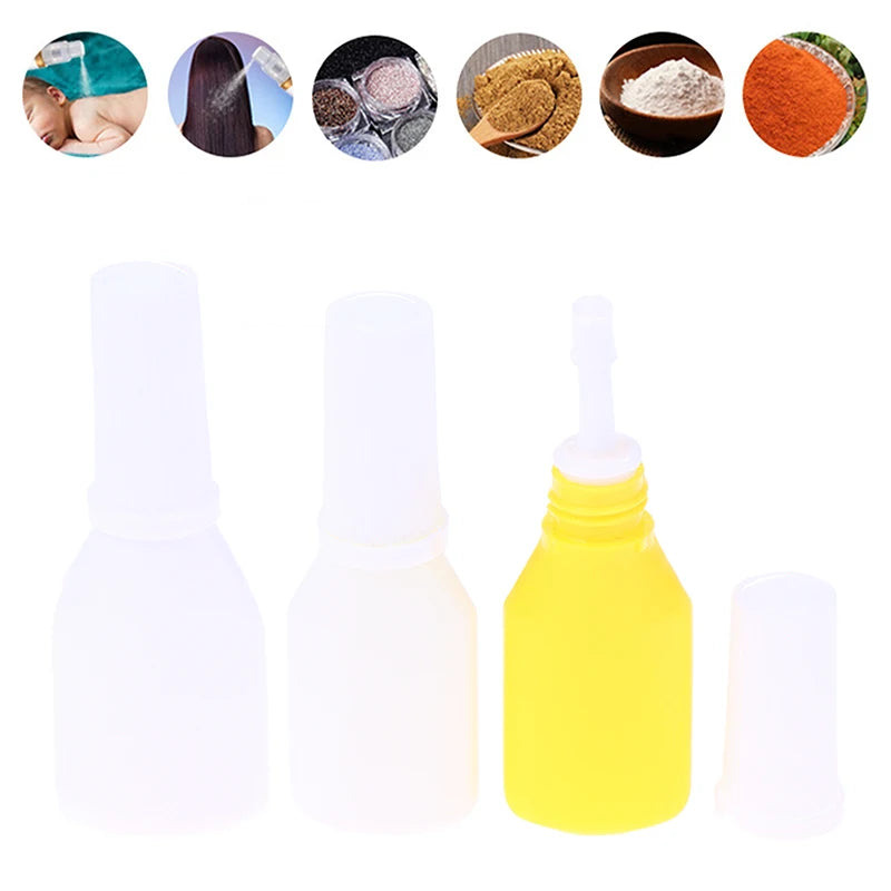 10-Pack Refillable Dry Powder Spray Bottles | Travel Atomizer Powder Spray Bottle QXL