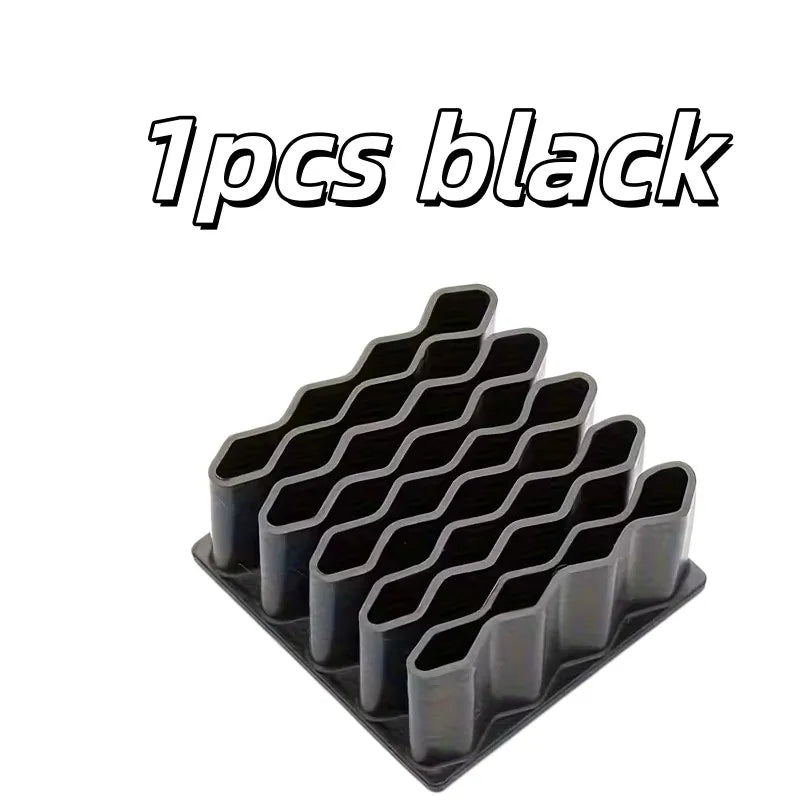 32-Compartment Vertical Storage Rack Organizer | Black & White Storage Rack Organizer QXL 1pcs black