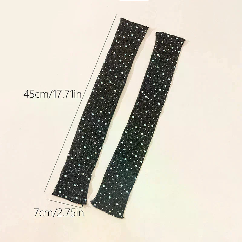 Glitter Mesh Lace Arm Sleeves | Nail Art Photography Props Nail Art Arm Sleeves QXL