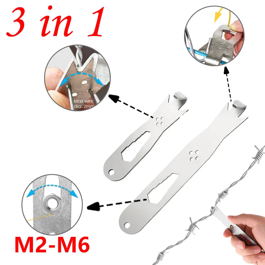 3-in-1 Wire Twisting Tool | Twister, Wrench & Hook M2–M6 Wire Twisting Tool QXL