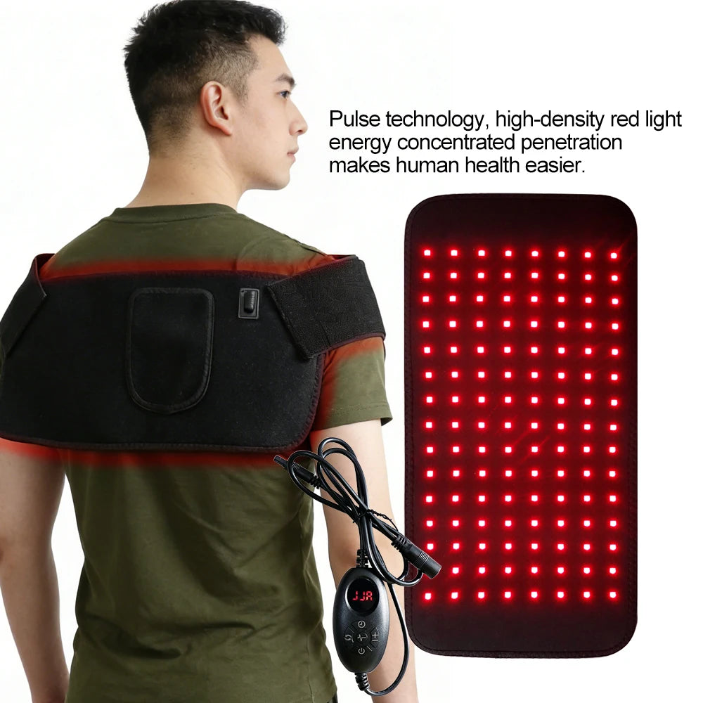 3-in-1 LED Red Light Therapy Wrap 660nm & 850nm Body Pad Light Therapy Wrap QXL