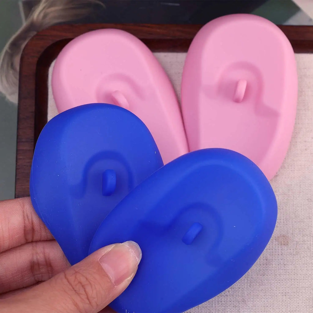 Silicone Hair Dye Ear Covers | Waterproof Salon Ear Shields Hair Dye Ear Shield QXL