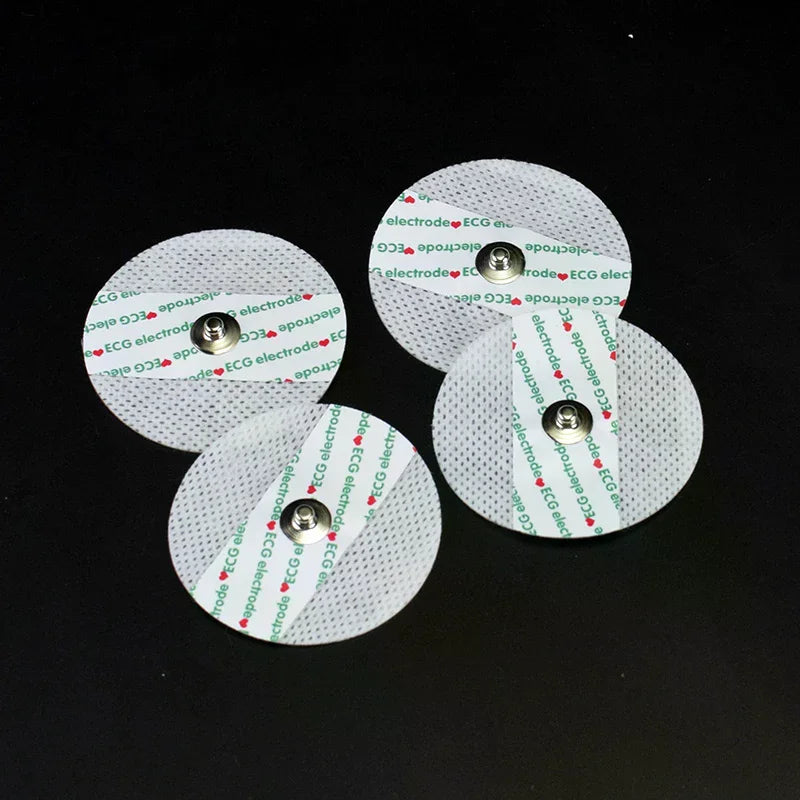 50-Pack Disposable ECG Electrode Pads | Non-Woven EKG Patches ECG Electrode Pads QXL