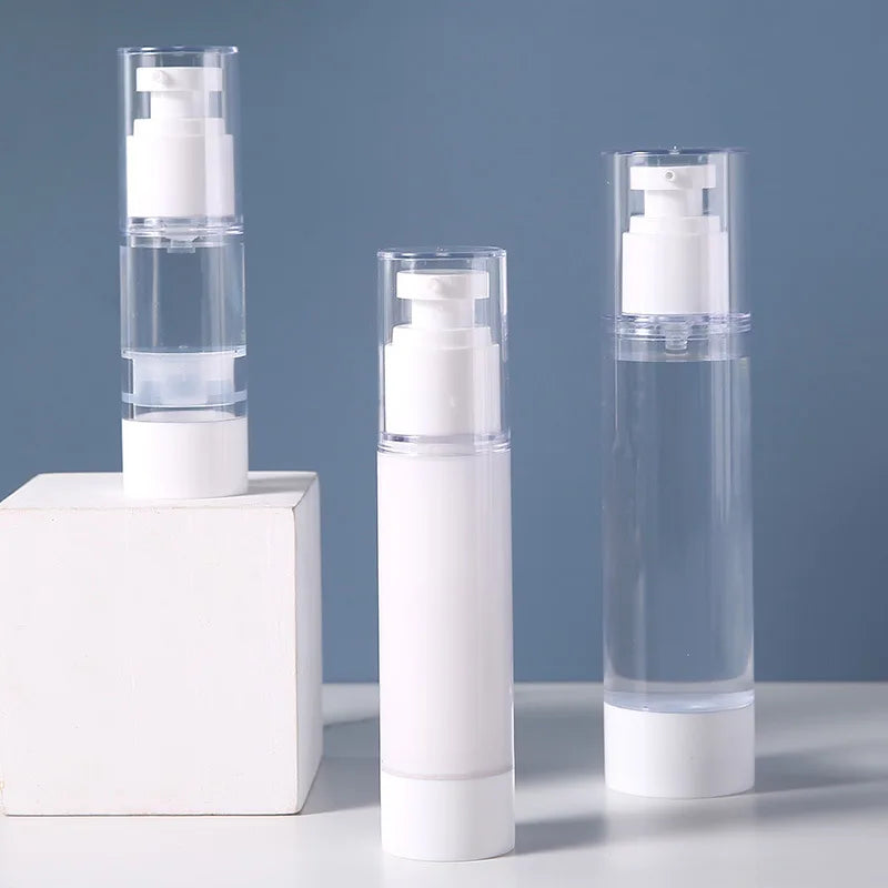 Airless Vacuum Pump Bottles 15–100ml | Refillable Travel Set Travel Pump Bottle QXL