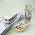 3-in-1 Pill Cutter & Organizer | Half, Third & Quarter Split Pill Cutter Organizer QXL Green