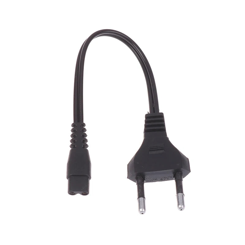 EU Plug Double-Hole Flashlight Charging Cable 220V/110V Flashlight Charging Cable QXL