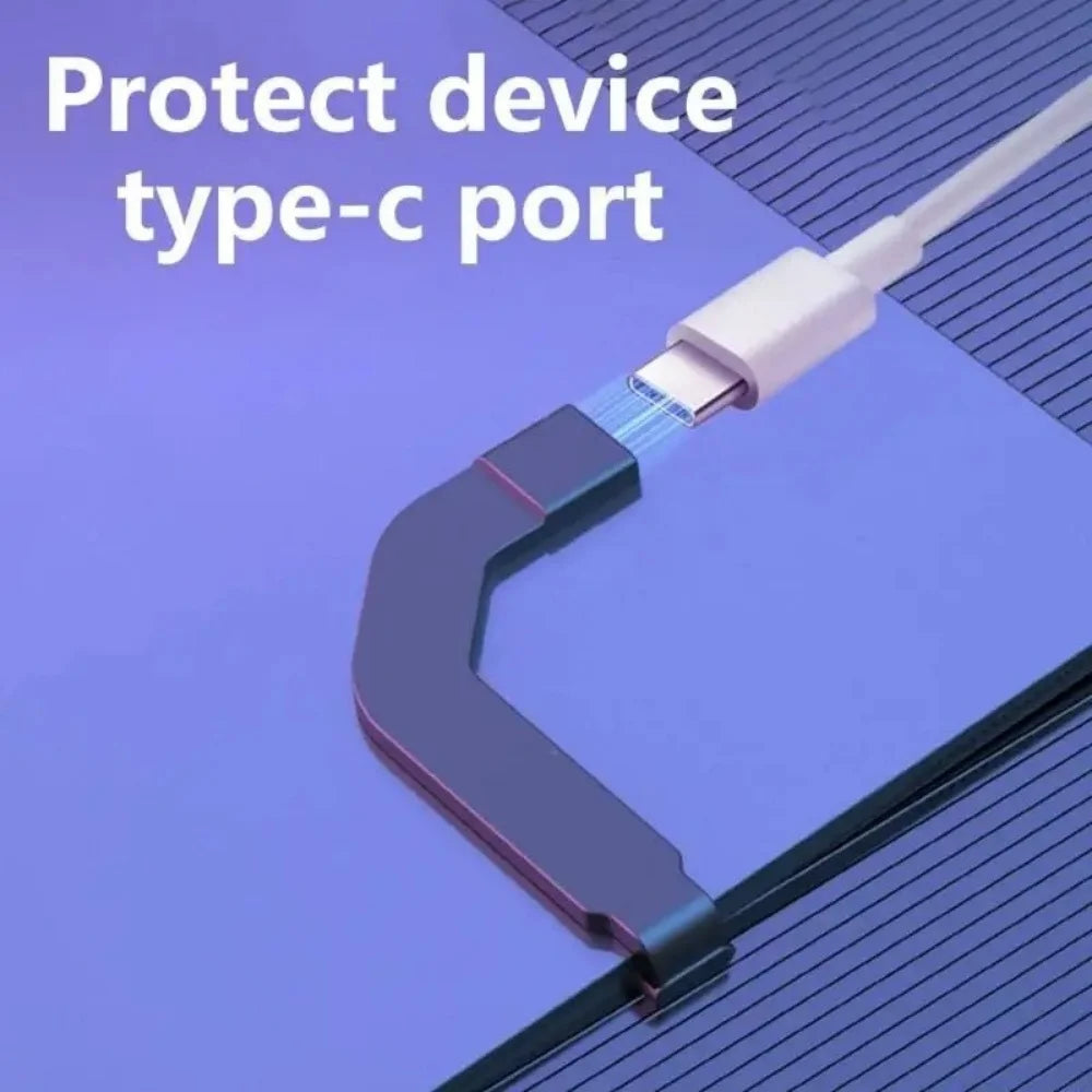 USB-C Elbow Adapter | 60W Fast Charging & 10Gbps Data Sync USB-C Adapter QXL