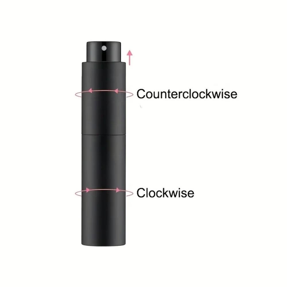10ml Refillable Travel Perfume Atomizer Bottle | Black Mini Sprayer Perfume Atomizer QXL