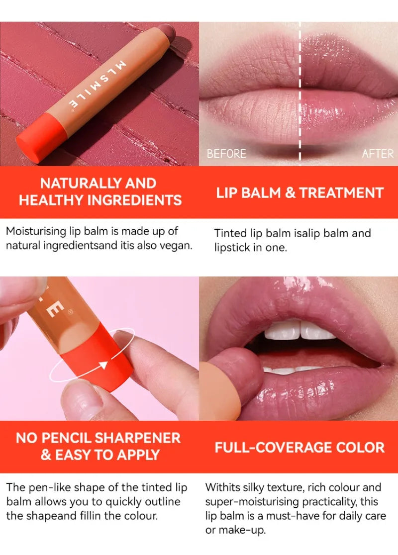 LUXURYTO 6-Color Waterproof Lipstick Pen | Moisturizing Lip Gloss Lipstick Pen QXL