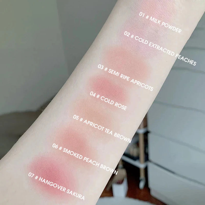Monochrome Blush Powder | Highlighter & Natural Glow Finish Blush Setting Powder QXL