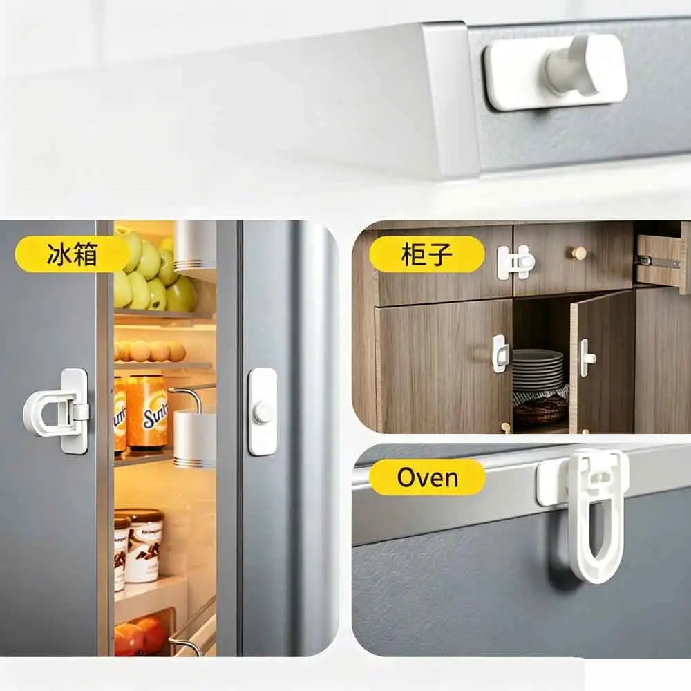Baby Safety Cabinet Lock | Drawer & Fridge Door Latch Baby Safety Lock QXL
