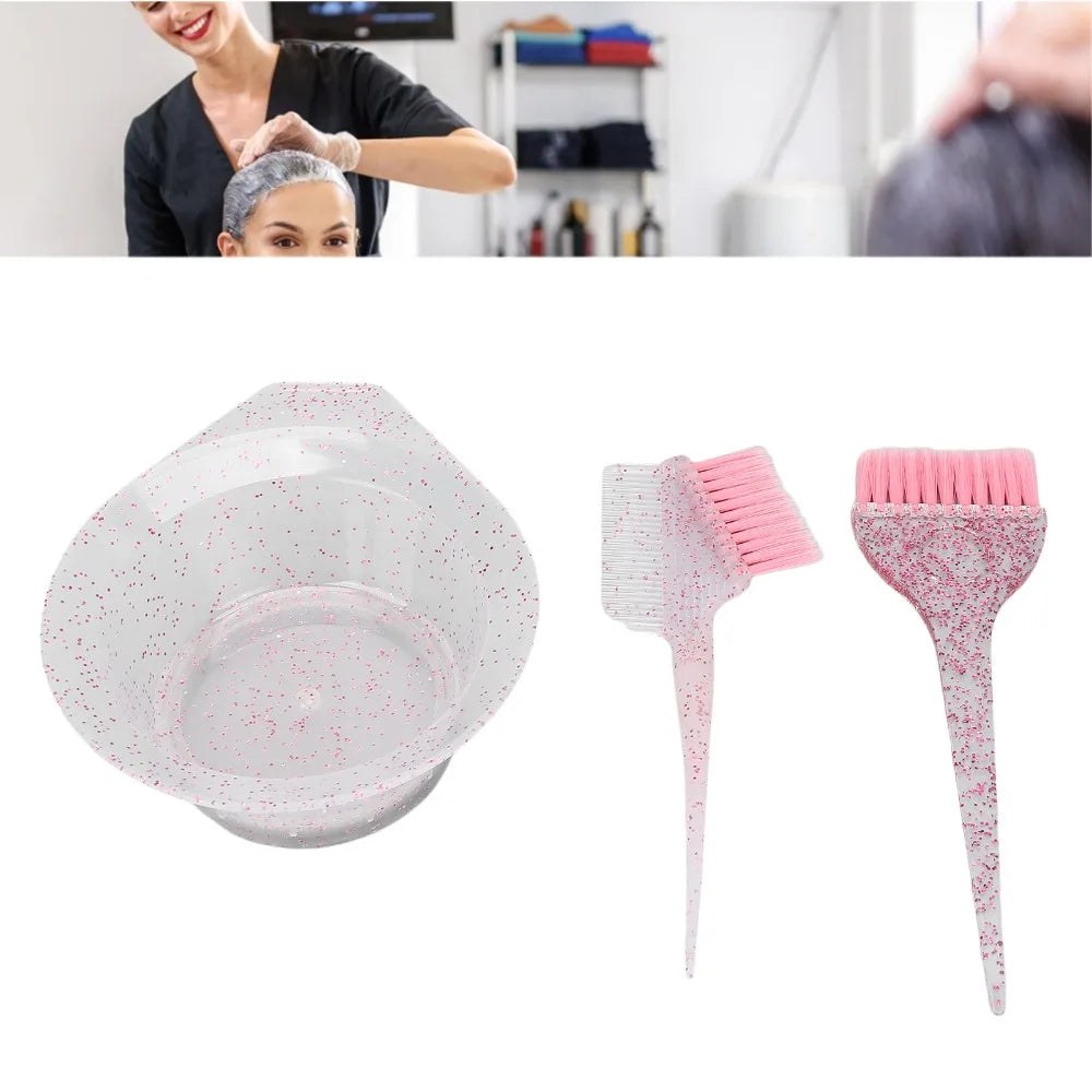 3-Pc Hair Dye Brush Set – Bowl, Pointed Tail & Double Brush Hair Dye Brush Set QXL