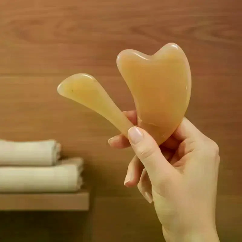 Natural Resin Gua Sha Massage Set – Facial Lifting & Body Gua Sha Massage Set QXL