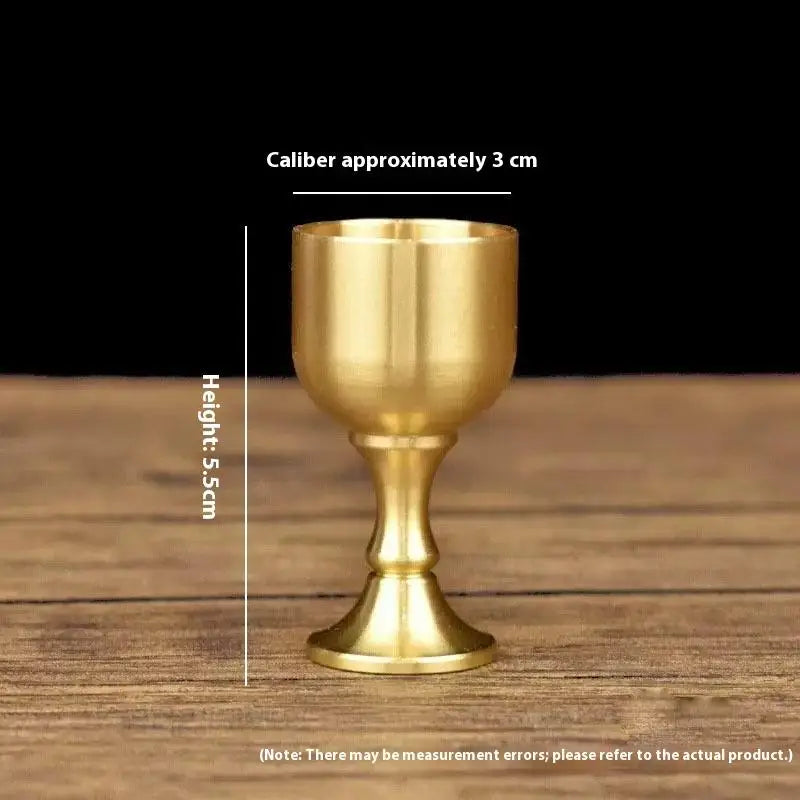 Brass Copper Wine Goblet | Mini Shot Glass & Décor Copper Wine Goblet QXL S