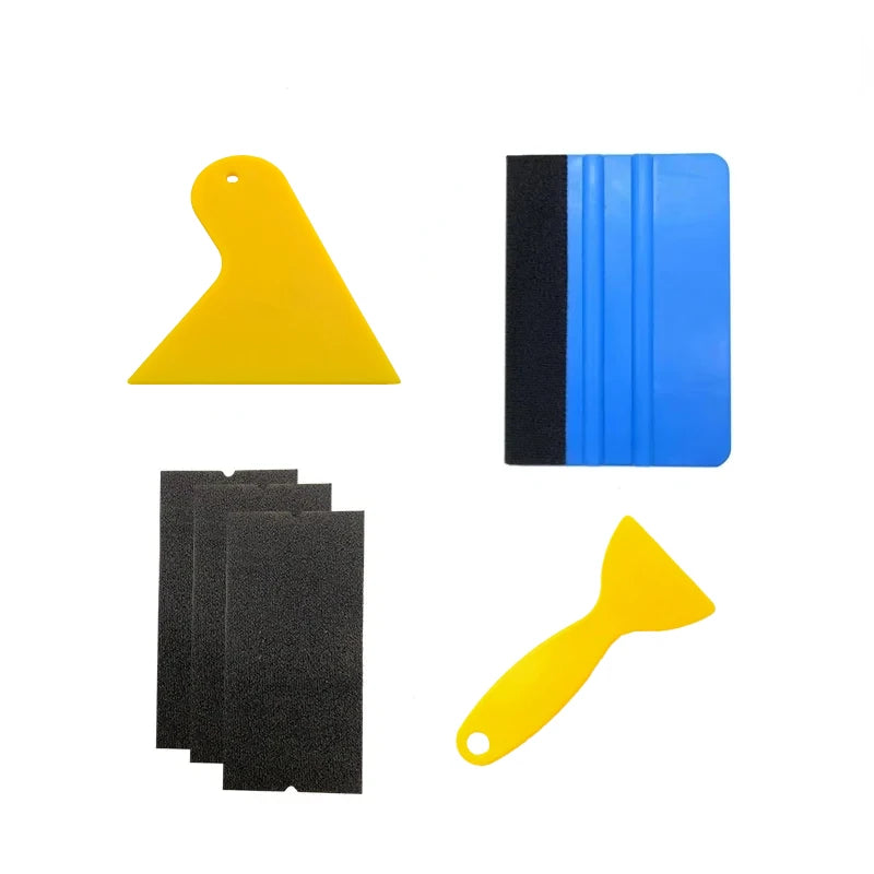 Vinyl Wrap Kit – Squeegee, Scraper & Cutter | 6–14 Pc Set Vinyl Wrap Tool Kit QXL 6PCS