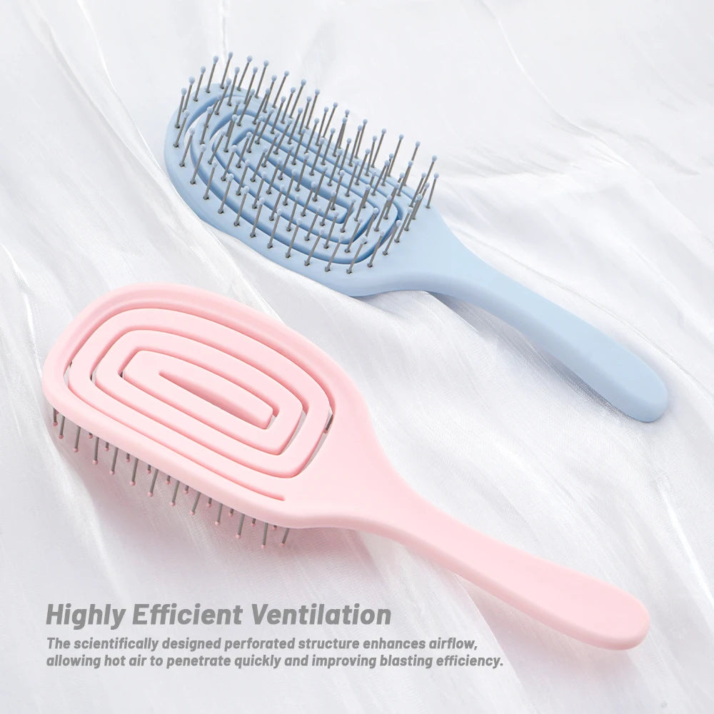 Wide Tooth Hollow Detangling Comb | Scalp Massage Hair Brush Wide Tooth Comb QXL