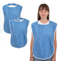 Waterproof Adult Bibs for Elderly Men & Women | Washable Adult Mealtime Bib QXL 2pcs