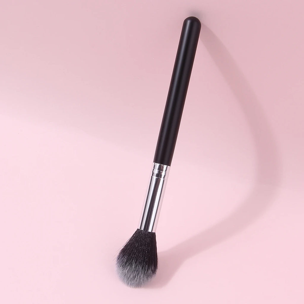 KOSSHOW Flame Highlighter Blush Brush – Wooden Handle Makeup Brush QXL
