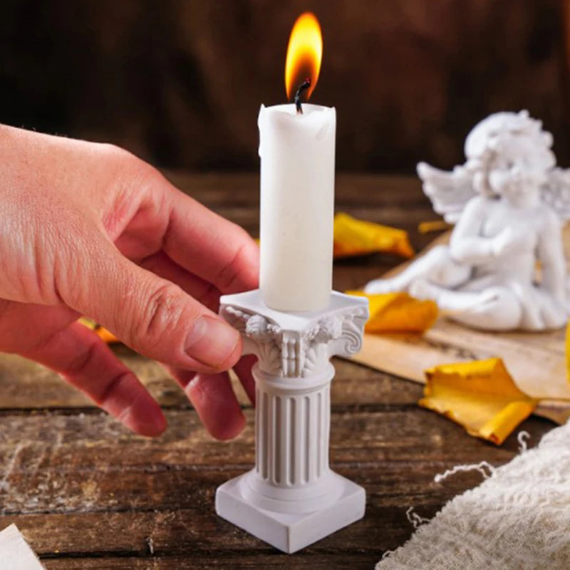 Roman Pillar Greek Column Pedestal Candlestick Stand | Home Decor Decorative Pedestal Stand QXL