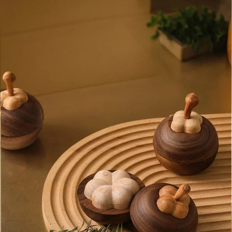Black Walnut Wood Ball Car Essential Oil Diffuser | 6×7cm Wood Essential Oil Diffuser QXL