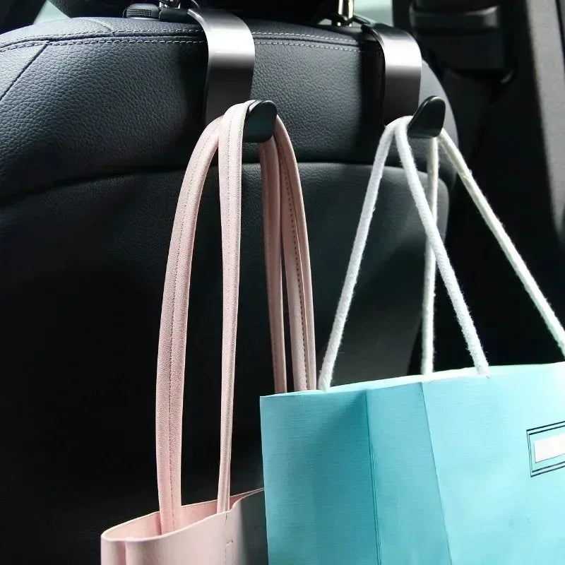 Car Headrest Hooks Seat Back Bag Hanger Organizer 2/4/8 Pack Car Headrest Hook QXL