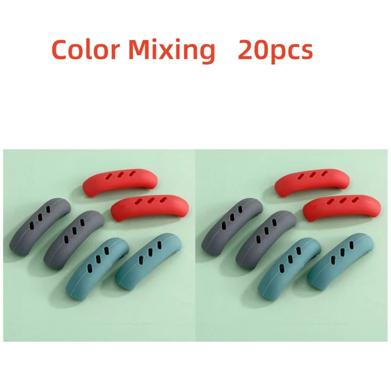 2-Pack Silicone Pot Handle Covers | Heat-Resistant Non-Slip Pot Handle Covers QXL 20pcs