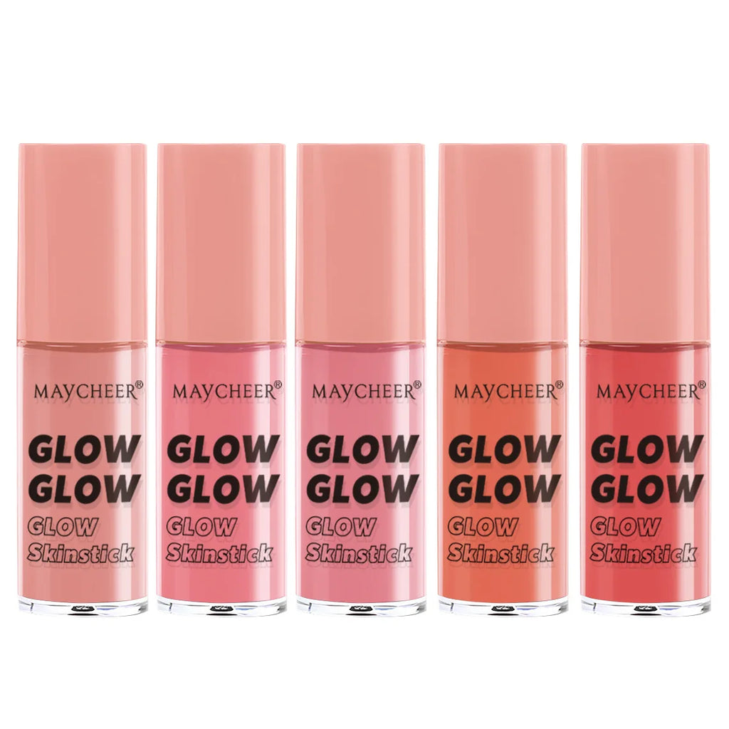 Long-Lasting Liquid Blush – Shimmer Glow Face Contour Liquid Blush QXL