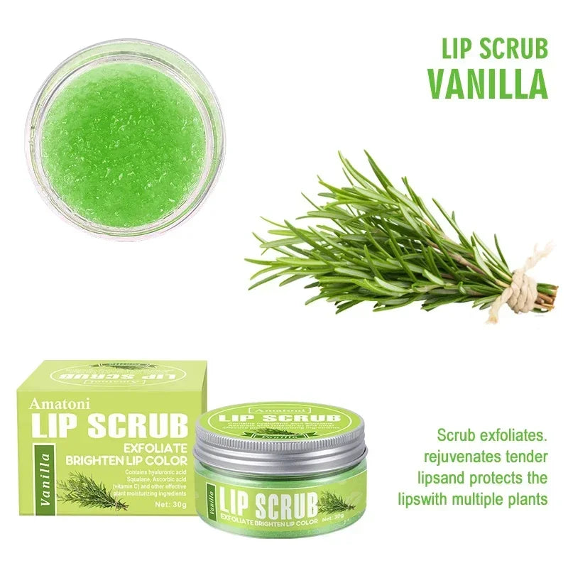Exfoliating Lip Scrub 30g | Raspberry Vanilla Coconut Watermelon Lip Scrub QXL