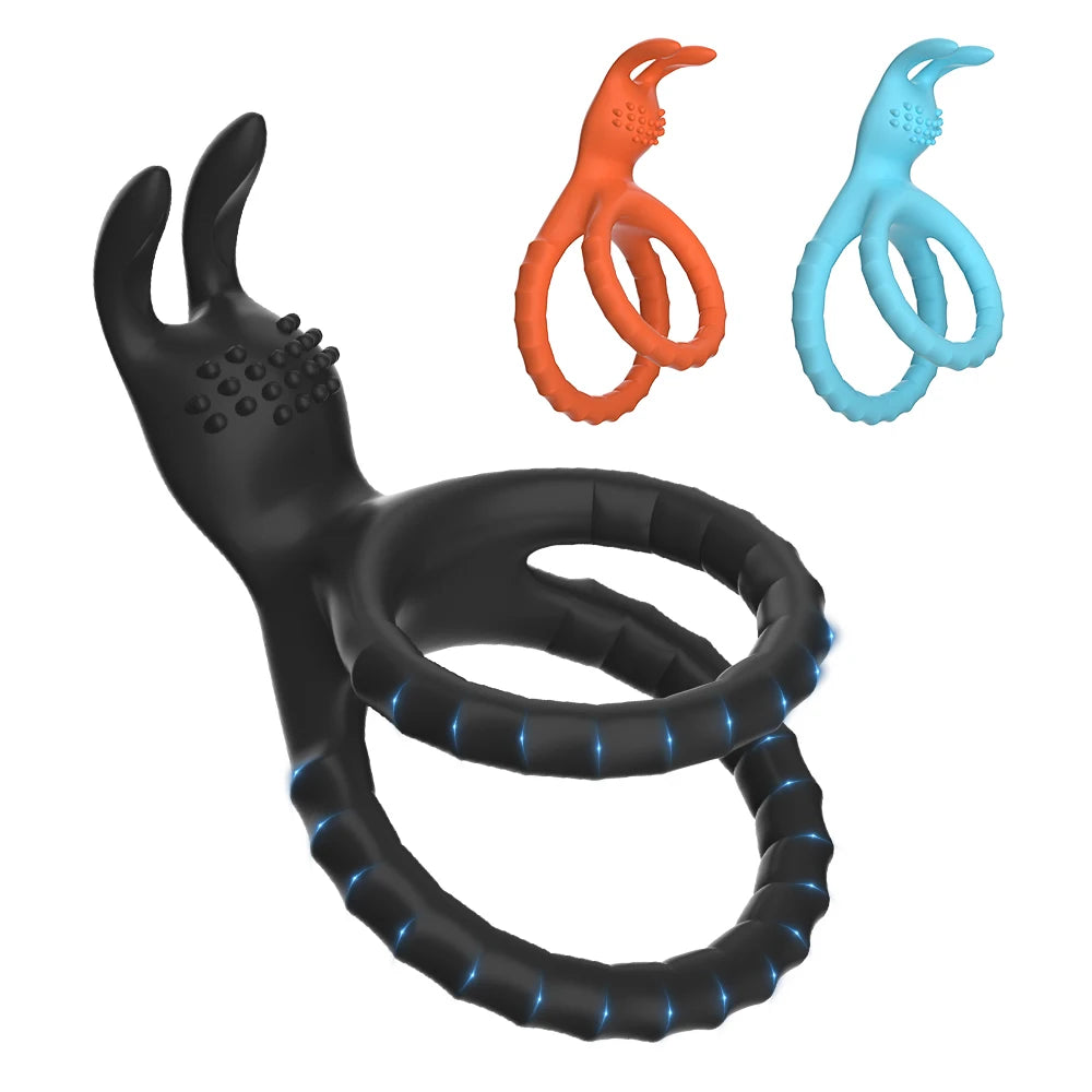 2-in-1 Silicone Adjustable Couple Ring | Adult Accessory Adult Couple Accessory QXL