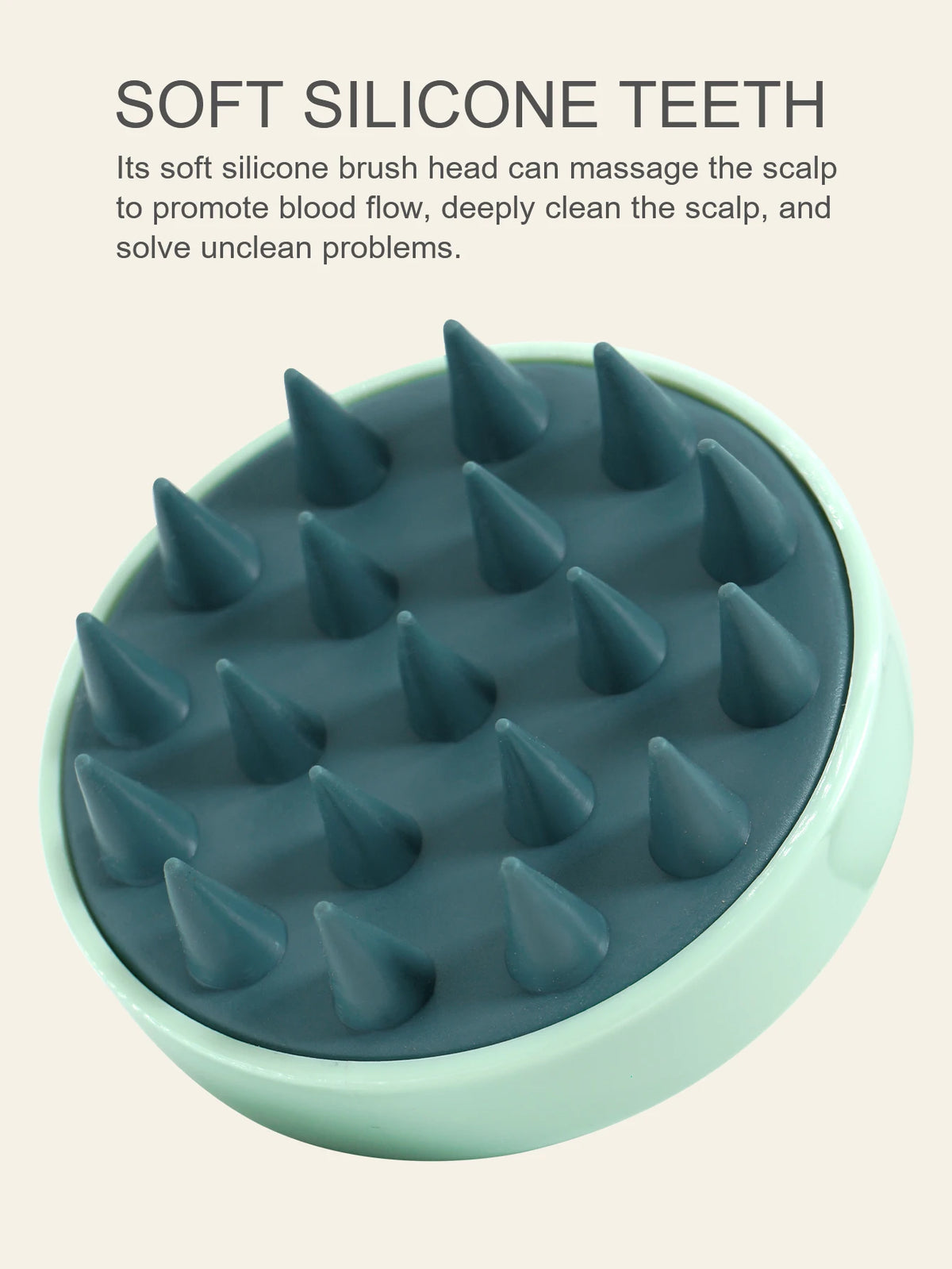 Silicone Scalp Massager Shampoo Brush | Spa Head & Body Comb Scalp Massage Brush QXL