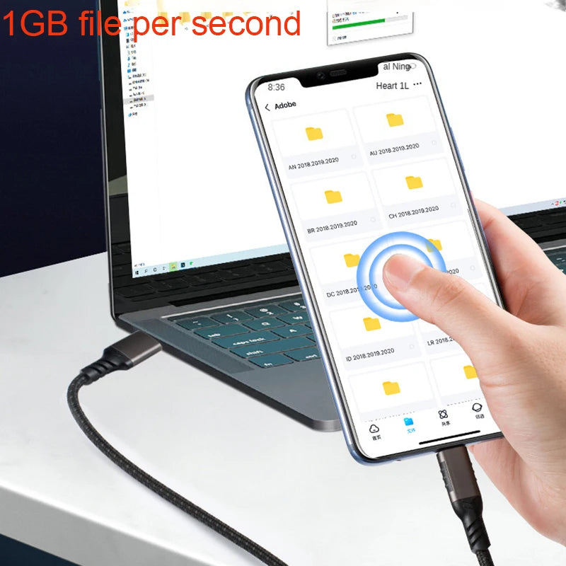 USB 3.2 Gen 2 USB-A to USB-C Cable | 10Gbps 60W QC 3.0 USB-C Data Cable QXL