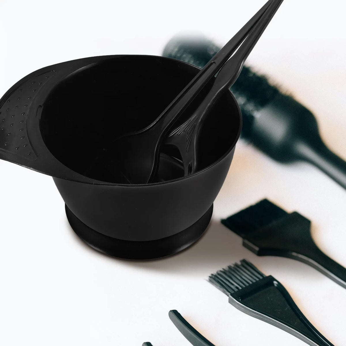 Hair Dye Bowl & Brush Kit | Nonslip Mixing Set for Home & Salon Hair Colouring Kit QXL