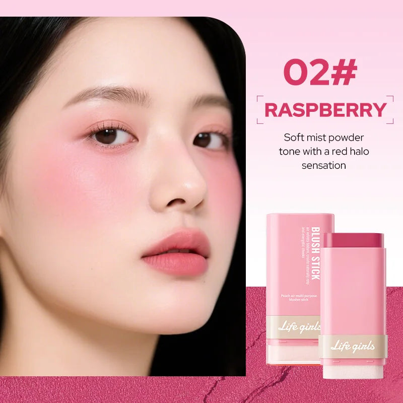 Life Girls Peach Air Blush Stick | Multi-Purpose Highlight & Blush Blush Stick QXL 02