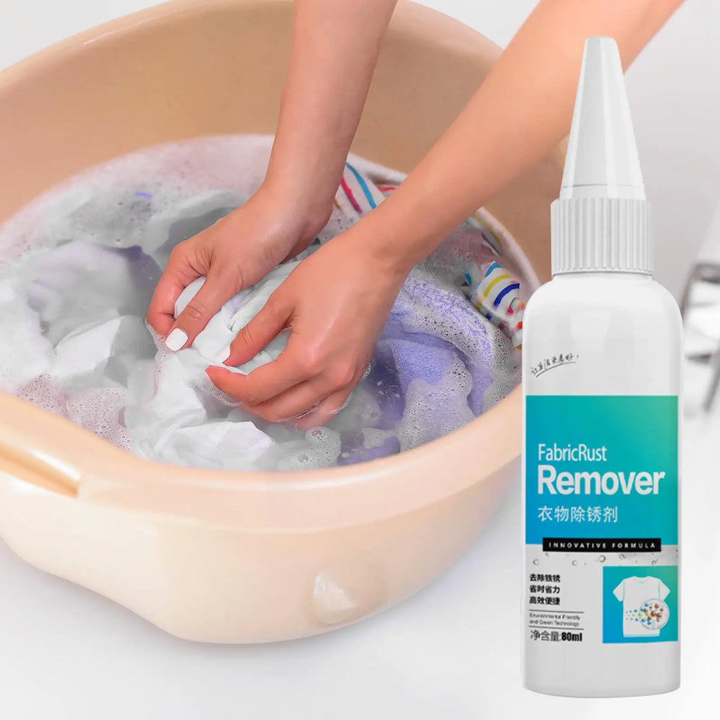 80ml Fabric Rust & Stain Remover – Fast-Acting Clothing Cleaner Fabric Stain Remover QXL