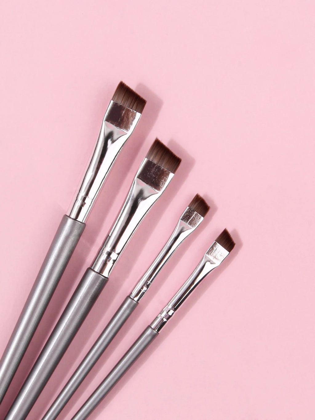 4-Piece Eyeliner, Eyebrow & Concealer Brush Set | Ultra-Fine Makeup Brush Set QXL