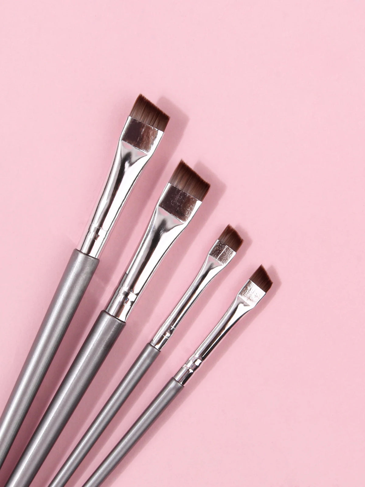 4-Piece Eyeliner, Eyebrow & Concealer Brush Set | Ultra-Fine Makeup Brush Set QXL
