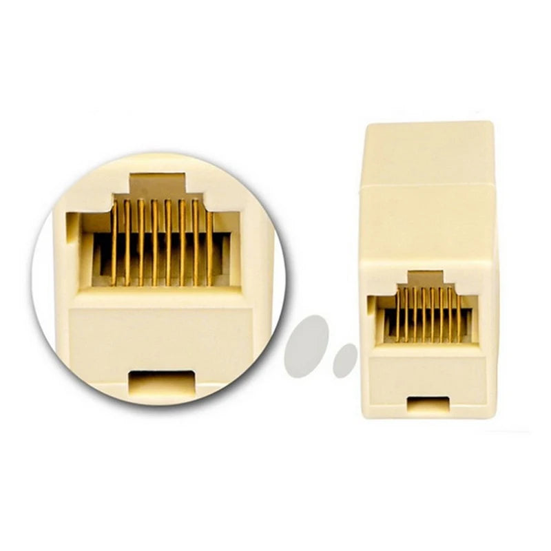 10-Pack RJ45 Female to Female Ethernet Coupler Connectors Ethernet Coupler Connector QXL
