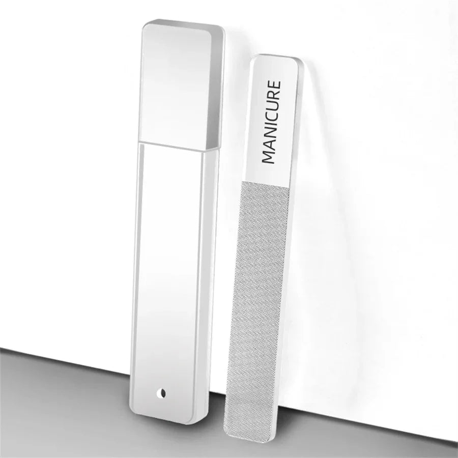 Nano Glass Nail File – Crystal Polishing & Shine Buffer Glass Nail File QXL Thin letters