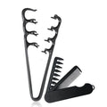 2-Pack Wide-Tooth Texture Styling Comb | All Hair Types Hair Styling Comb QXL Black